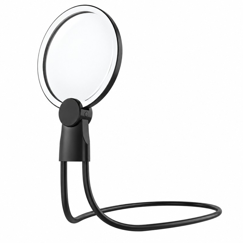 10X Neck Wearing Magnifying Glass, Rechargeable Hands-Free Magnifier for Reading,