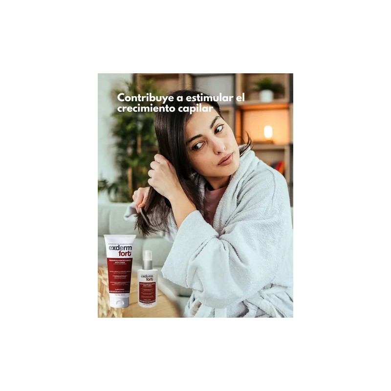 Kit Exderm Fort Shampoo + Loción Anticaída Cabello Revitaliz