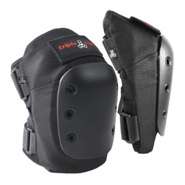 Triple Eight KP Pro Professional Skateboarding Knee Pad Set (Pair), Small, Black