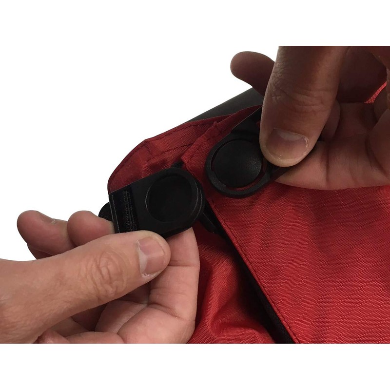 Rakia Front Basket Cover Red and Charcoal