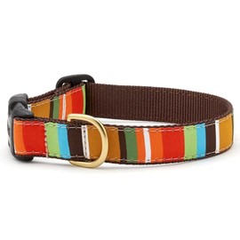 Up Country Brown Stripe Dog Collar - Large