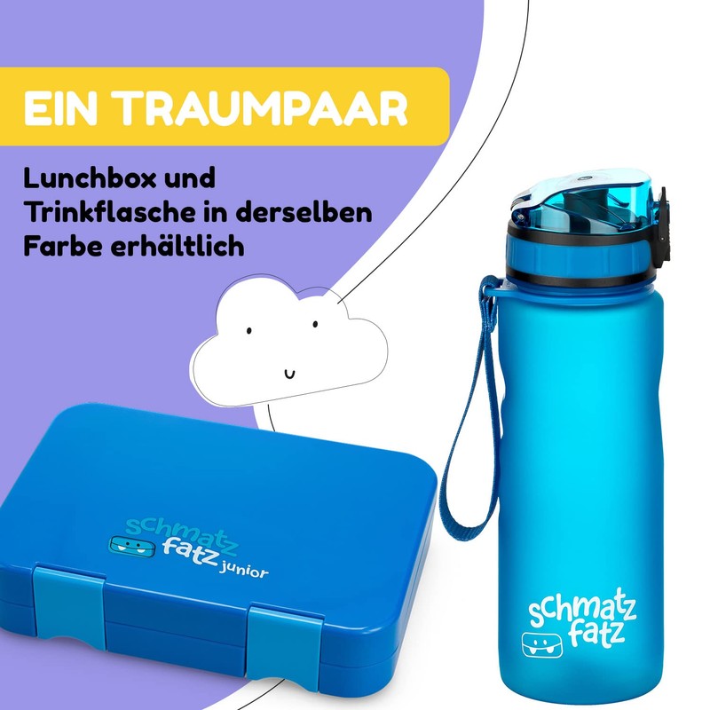 schmatzfatz Leak-Proof Sports Drinking Bottle, BPA-Free, 500 ml, Fruit Insert,