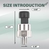 OTUAYAUTO 100 Psi Pressure Transducer Sender Sensor - 1/8" -27
