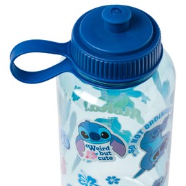 Silver Buffalo Lilo and Stitch Pose Art - Botella de agua deportiva de 33.8 onzas