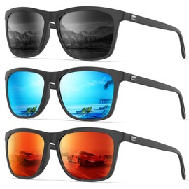 KALIYADI Mens-Sunglasses Polarized Sunglasses-Men Women: Classic Sun glasses with UV400 Protection for Driving Golf Fishing