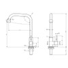 Aolemi Black Cold Only Water Kitchen Faucet Commercial Bar Tap