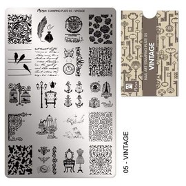 MOYRA Stamping plate 05 "VINTAGE" Nail Stamping plate