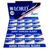 50 cuchillas de afeitar de seguridad de doble filo Lord