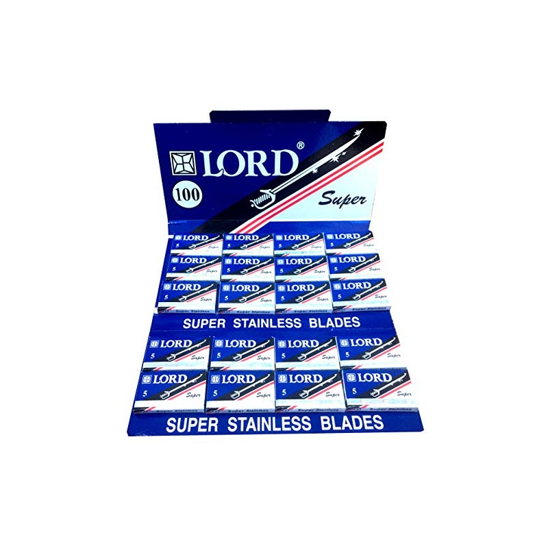 50 cuchillas de afeitar de seguridad de doble filo Lord