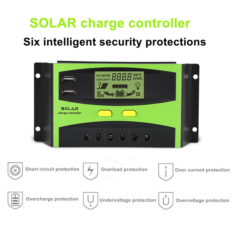 driver de carga solar de 12 V/24 V Controladores de