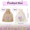 AOZUO 12 PCS Lavender Bags, Sachet Empty Bags Small Jute