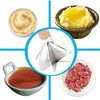 304 Stainless Steel Meat Chopper,6 Blade Ground Beef Masher with