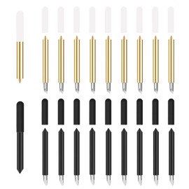 20PCS Cutting Blades for Cricut Maker 45°/ 60°Standard Fine Point Blade, Deep Cut Blade Compatible with Cricut Maker/Maker3 Cutting Machine (Explore Air/Air 2/ Explore Air3)