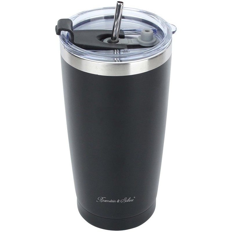 Rosenstein & Söhne Set of 4 Double Walled Insulated Mugs,