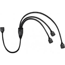 Intertech RGB Splitter 3-Way Y-Cable for up to 3 Devices 4-Pin to 4-Pin RGB Header on