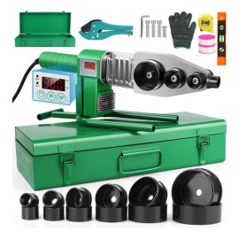 Termofusor 1800w Con 6 Dados Kit Herramientas Soldador Tubo Con Digital Pantalla HOTU
