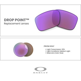 Oakley Original Drop Point OO9367 PRIZM Golf Replacement Lenses For Men For Women + BUNDLE with Designer iWear Eyewear Kit
