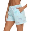 MIA LUCCE Women's Short Summer Sleep Shorts with Drawstring and