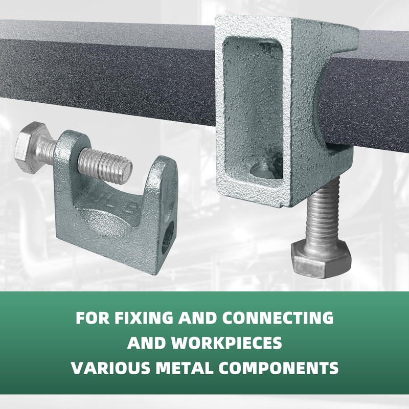 8Pcs Beam Clamp, 1" Jaw Opening Adjustable C Beam Clamps,