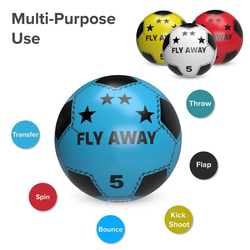 SourceDIY PVC Plastic Shoot Soccer Football suitable for Indoor Outdoor