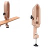 Foldable Leather Pony Clamp Tool, Beech Wood Table Desktop Sewing