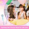 4 Pcs Princess Wand, Glitter Wand Princess Birthday Party Decorations