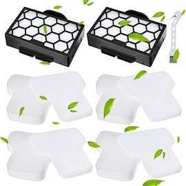 Rebirthcare CZ500UKT Filter Replacement for Shark CZ500UKT CV100UKT CZ2001 CZ351 CZ250UKT CZ250UKTDB CZ500EUT DuoClean PowerFins Anti Hair Wrap Bagless Cylinder Canister Pet Vacuum Filters Part Spare