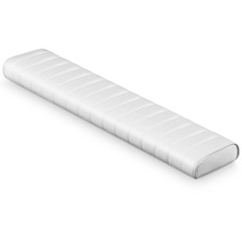 BBTO 1 Pcs 6.75 x 36 x 2.25 Inches Boat Bolster Cushions PU Boat Coaming Bolster Pad with Stainless Steel Mounting Clips Leaning Post Backrest for Rest During Long Voyages and Fishing