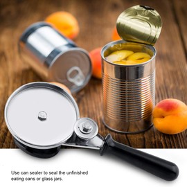Manual Can Sealer, Stainless Steel Manual Can Round Sealing Cans Sealer Crimping Machine Can Sealing Round Capping Machine Sealing Home Kitchen Glass Pressing Hand Tool Black