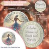 Elegant 7 Year Sobriety Coin, Butterfly Metamorphosis AA Coin -