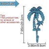 Neletao Cast Iron Hooks Outdoor Towel Hooks,Palm Tree Coat Decoration