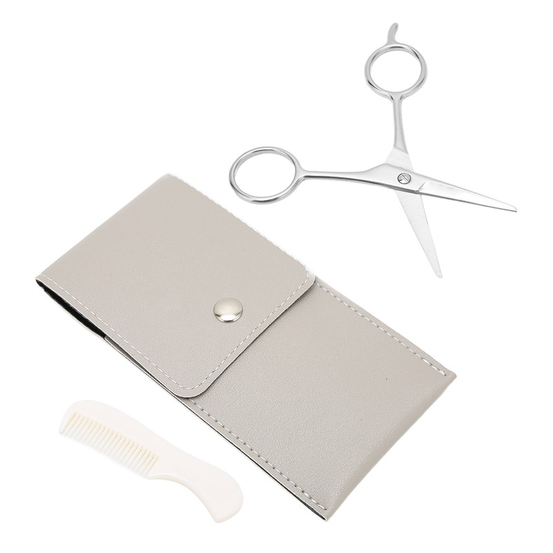 Bluezoo Beard Mustache Scissors Combs Professional Men Hair Grooming Kit