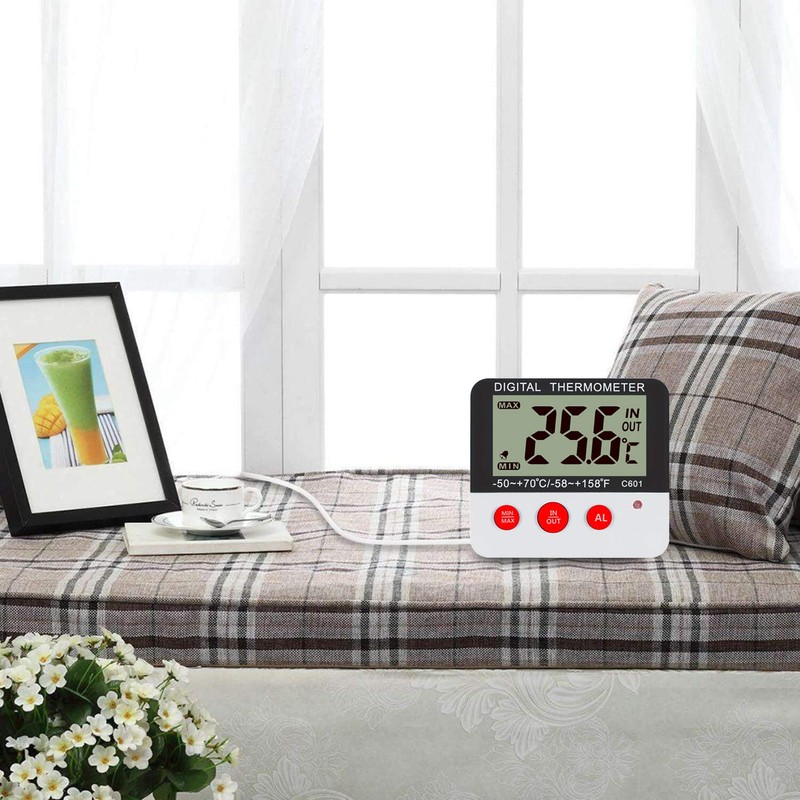 Gellvann Digital Freezer/Fridge Thermometer with Magnet and Stander Digital Freezer