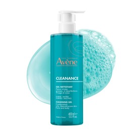 Avene Cleanance Gel Limpiador Facial y Corporal para Piel Grasa y Sensible con Imperfecciones, con Agua Thermal, Efecto Matificante y Calmante para...