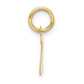 Unbranded 10k Yellow Gold Small Script Initial Z Charm