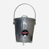 Behrens 7.5 Gallon Galvanized Steel Outdoor Compost Refuse Can