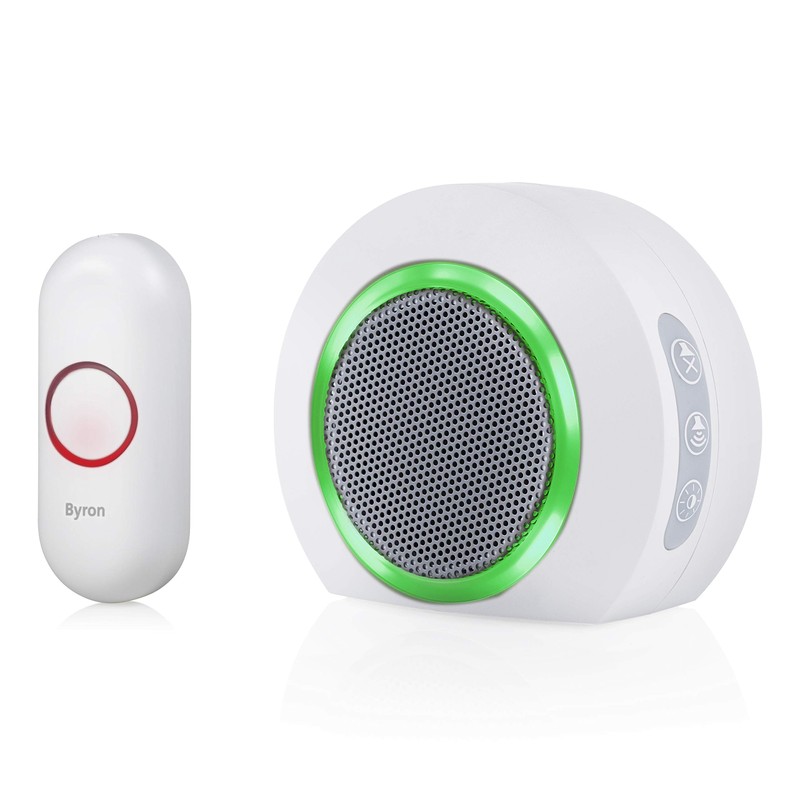 Byron DBY-23522UK Wireless Plug in Doorbell Set, 175 m Range,