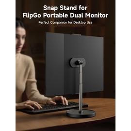 JSAUX Upgrade Magnetic Stand for FlipGo 13.5" & 15.6" & 16" Series Laptop Screen Extender, Dual Portable Monitor