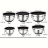 Stainless Steel Mixing Bowl Set, 18pcs/set Including Mixing Bowls &