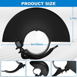 397661-01 Metal Angle Grinder Guard for 5" 4-1/2" 4" Wheel Disc Blades Protective Cover Shield Attachments Compatible with DEWALT BOSCH MAKITA RYOBI METABO Angle Grinders