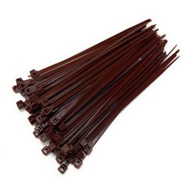 Cable Ties 160 mm x 2.5 mm Nylon Universal Ties Brown Pack of 100