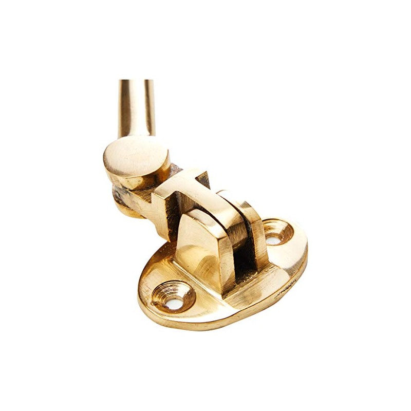 Merriway BH02549 Solid Brass Silent Cabin Door Hook and Eye
