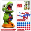 Dinosaur Shooting Toys with Moving Electronic Scoring Target, Kids Ages