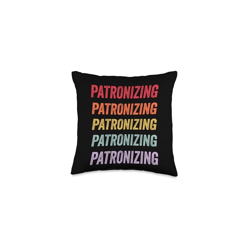 Patronizing Throw Pillow