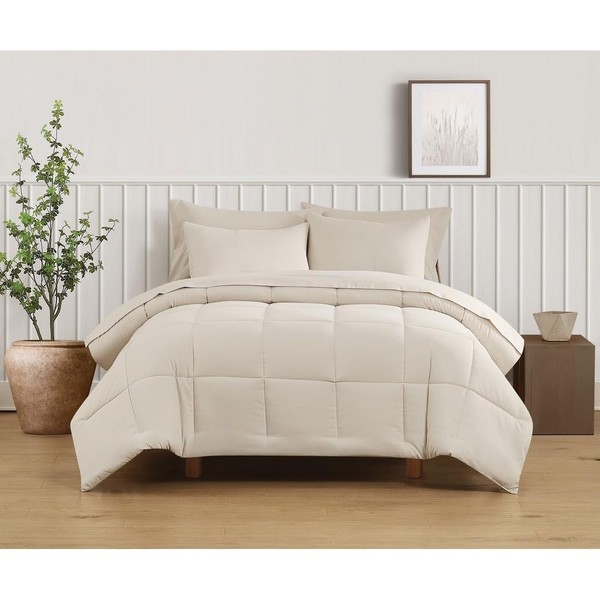 TRP 3-Piece Luxury 100% Polyester Down Alternative Comforter Set King