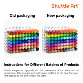 Shuttle Art Dual Tip Brush Pens, 70 Colors, Fine and Brush Dual Tip Markers Set, Portable Storage Case, Ideal for Calligraphy, Coloring, Doodling, Writing