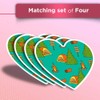 Vinyl Heart Stickers (Set of 4) - Woodland Camping Art