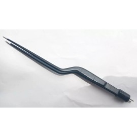 NOMI BROTHERS American Reusable Non-Stick Bayonet Bipolar Forceps,Black-