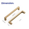 Ravinte Champagne Bronze Kitchen Square Cabinet Handles 5 Inch 10