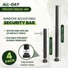 Gadgetzan 4 Pack Window Security Bars Adjustable 11"-18",Portable Short Sliding